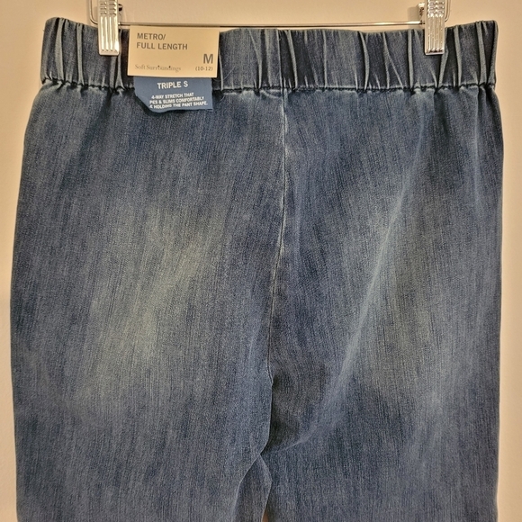 NWT Soft Surroundings Metro/ full length elastic pull on jeans size M (10-12) - Picture 5 of 13